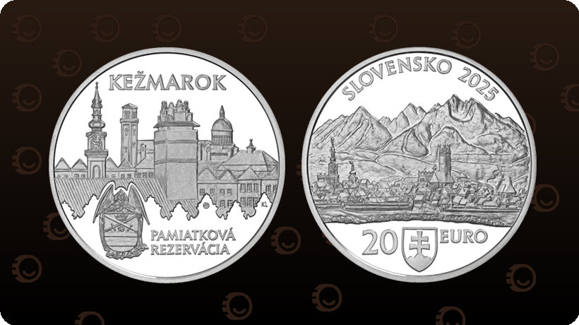 Silver €20 coin Kežmarok – 75th Anniversary of the Heritage Reserve | Numismatic News 2025