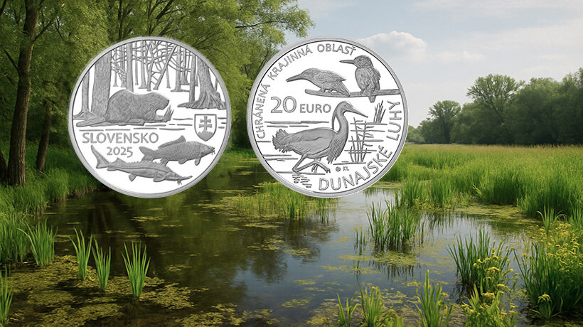 20 € Danube Floodplains silver collector's coin