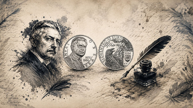 10 euro Ivan Krasko commemorative silver coin Slovakia 2026