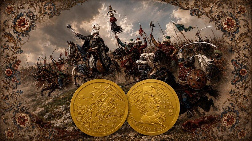 100 EURO Battle of Mohács 2026 – Slovak gold coin