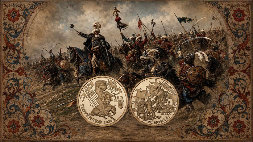100 EURO Battle of Mohács 2026 – Slovak gold coin