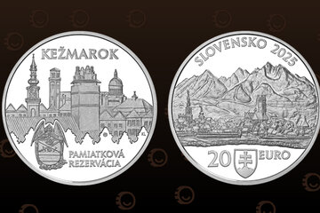 Silver €20 coin Kežmarok – 75th Anniversary of the Heritage Reserve | Numismatic News 2025
