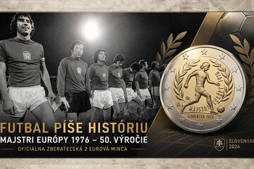 Slovak 2 euro coin 2026 European Champions 1976