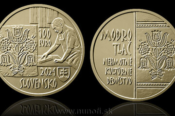 Golden tribute to Slovak heritage: €100 coin celebrates the beauty and tradition of blueprint!