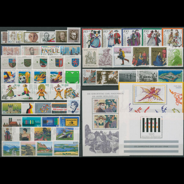 Súbor známok nemecko rok 1994 - Súbor známok Nemecko rok 1994