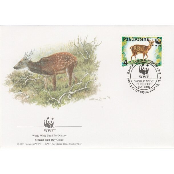 Lot fdc filipíny 1997 - ohrozené druhy - set-fdc-filipíny-1997-5