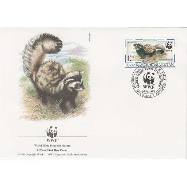 Lot fdc kazachstan 1997 - tchor škvrnitý - set-fdc-kazachstan-1997-7