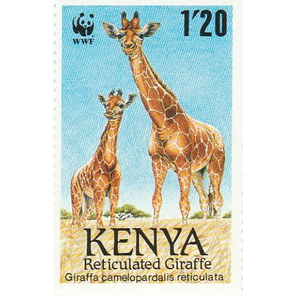 Lot fdc keňa 1989 - žirafy - set-fdc-kena-1989-2