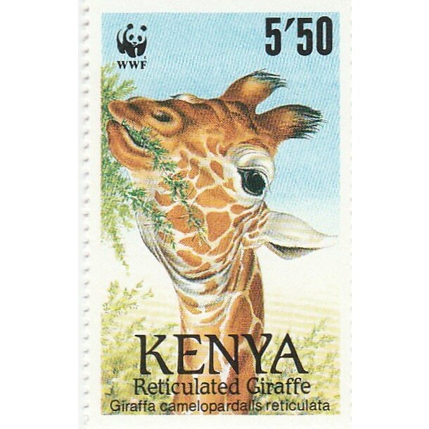 Lot fdc keňa 1989 - žirafy - set-fdc-kena-1989-5