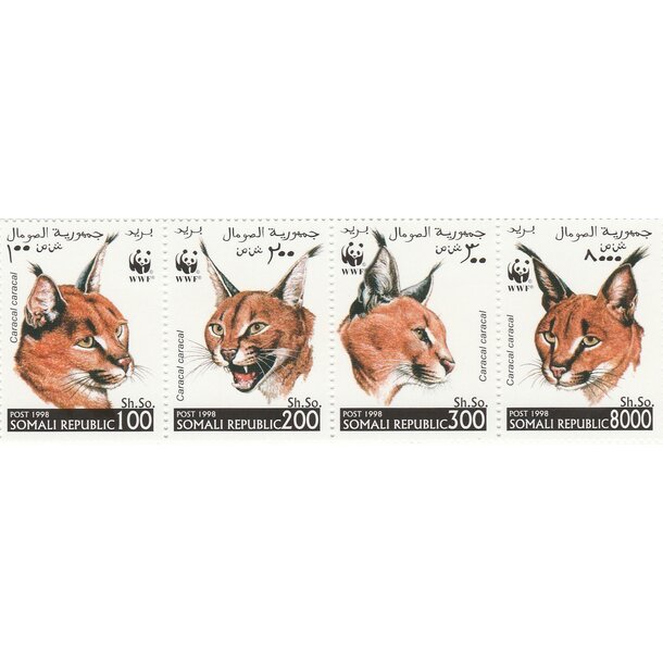 Lot fdc somálsko 1998 - karakal - set-fdc-somalsko-1998-2