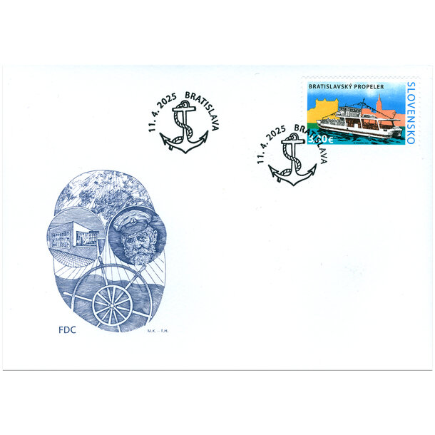 Fdc slovensko 2025 - bratislavský propeler - FDC 2025 - Bratislavský propeler