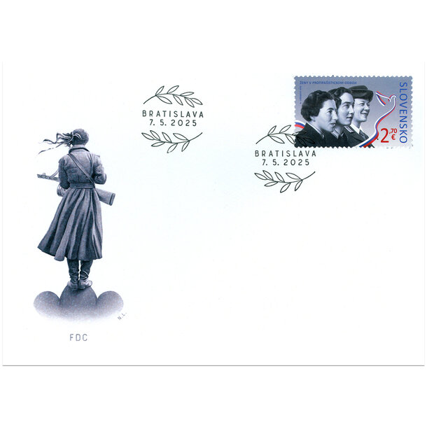 Fdc slovensko 2025 - ženy v protifašistickom odboji - FDC 2025 - Ženy v protifašistickom odboji
