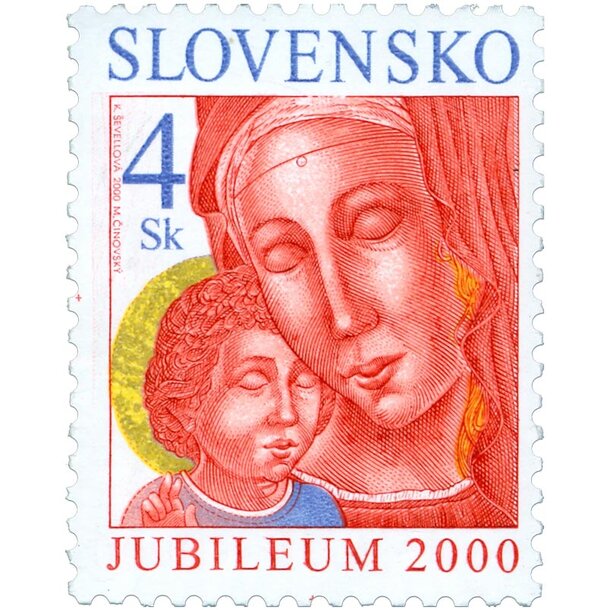Známka slovensko 2000 - vianoce - známka-2000-Vianoce-