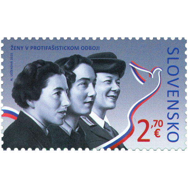 Známka slovensko 2025 - ženy v protifašistickom odboji - znamka-846-ženy