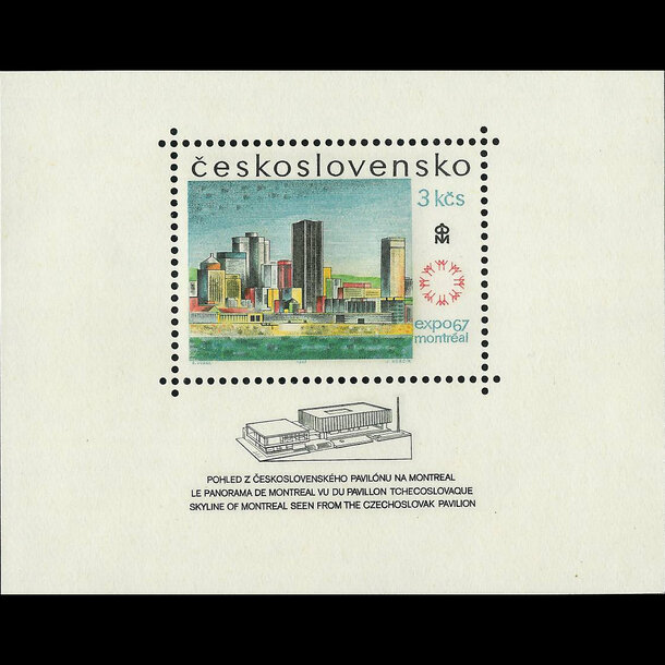 Hárček československo 1967 - výstava expo montreal - harcek-csr-1967-BL26