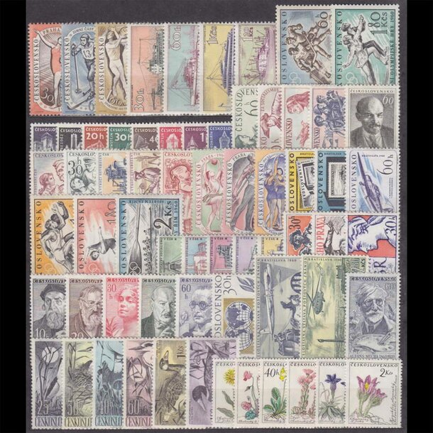Súbor známok československo 1960 - znamky-csr-1960