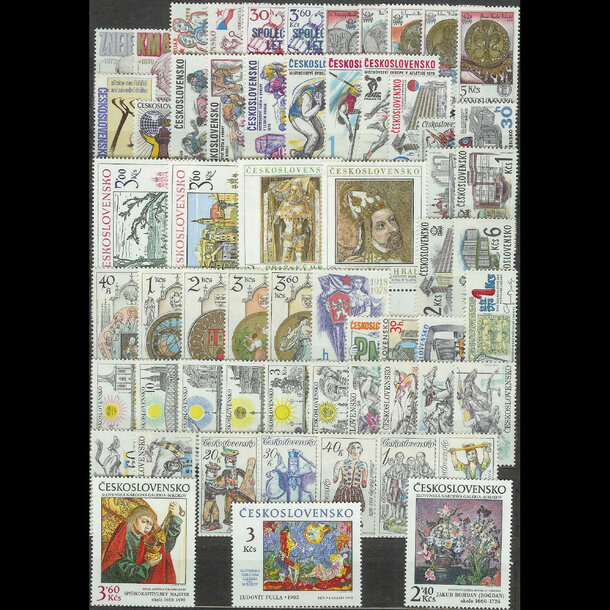 Súbor známok československo 1978 - Súbor známok Československo 1978