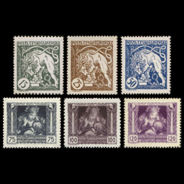 Séria známok československo 1919 - legionárske - znamky-1919-34-9