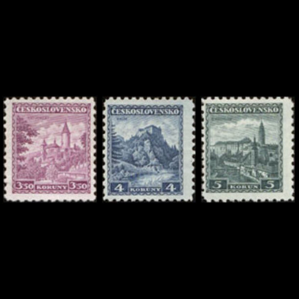 Séria známok československo 1932 - hrady - znamky-1932-311-3