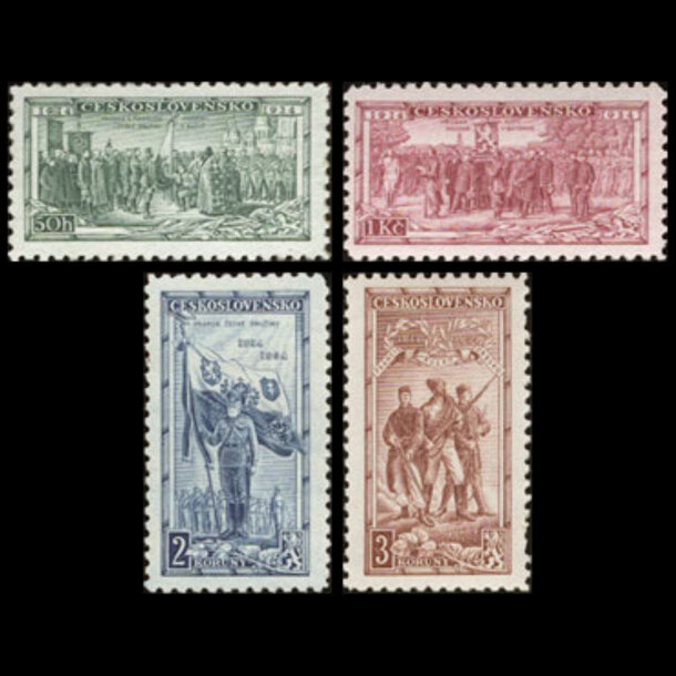 Séria známok československo 1934 - česká družina a rota nazdar - znamky-1934-322-25