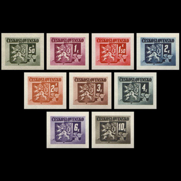 Séria známok československo 1945 - bratislavské vydanie (b) - znamky-1945-415-23B