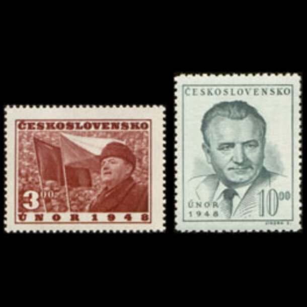 Séria známok československo 1949 - víťazný február - znamky-1949-564-65