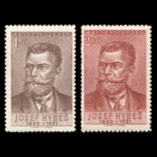 Séria známok československo 1951 - josef hybeš - znamky-1951-682-683