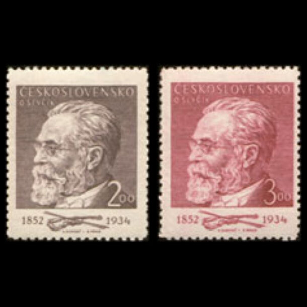 Séria známok československo 1952 - otakar ševčík - znamky-1952-715-16
