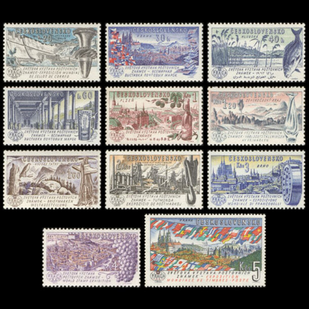 Séria známok československo 1961 -  svetová výstava poš.známok - znamky-1961-1293-14
