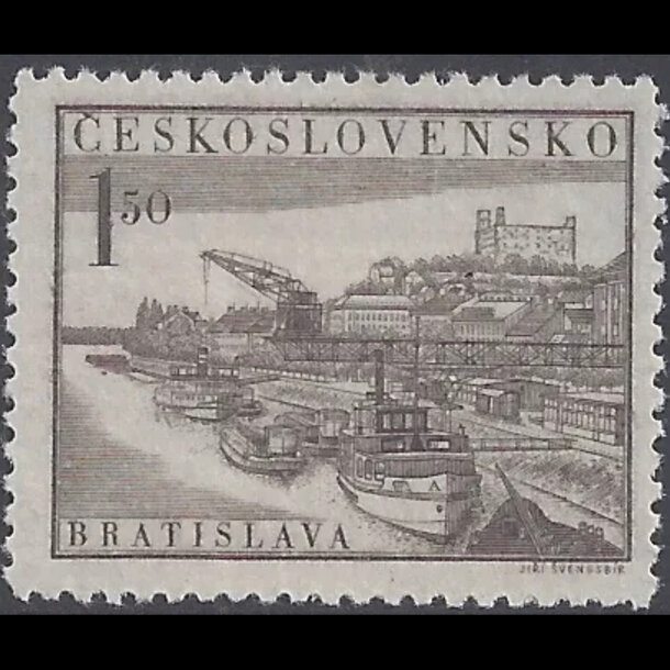 Známka československo 1952 - výstava bratislava - znamky-1952-765