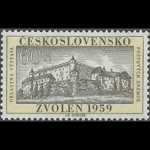 Známka československo 1959 - výstava zvolen - znamky-1959-1139