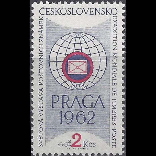 Známka československo 1961 - výstava praga 62 - znamky-1961-1251