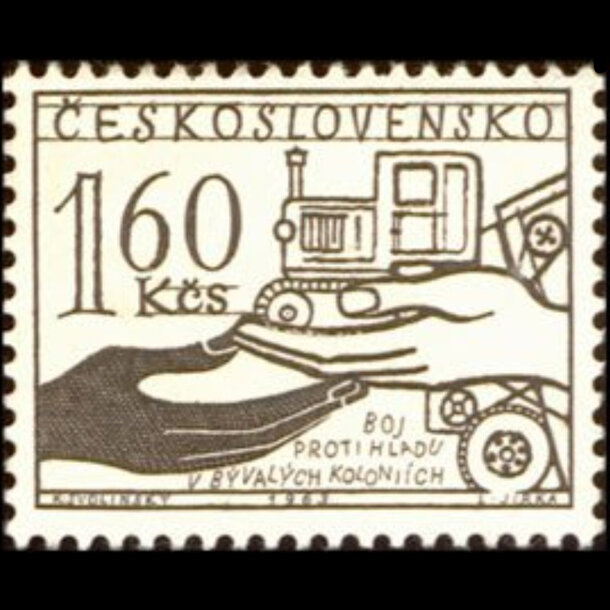 Známka československo 1963 - boj proti hladu - znamky-1962-1424jpg