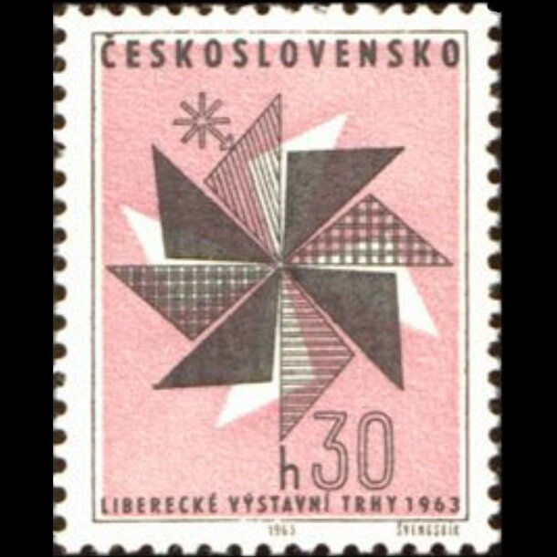 Známka československo 1963 - liberecké výstavné trhy - znamky-1962-1415