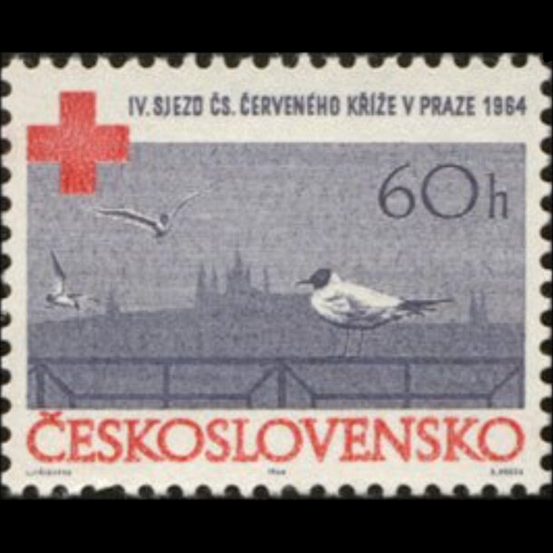 Známka československo 1964 - iv. zjazd čsčk - znamky-1964-1481