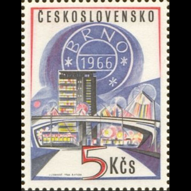 Známka československo 1966 - výstava známok brno - znamky-1966-1650