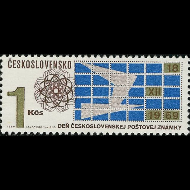 Známka československo 1969 - deň poštovej známky - znamky-1969-1915