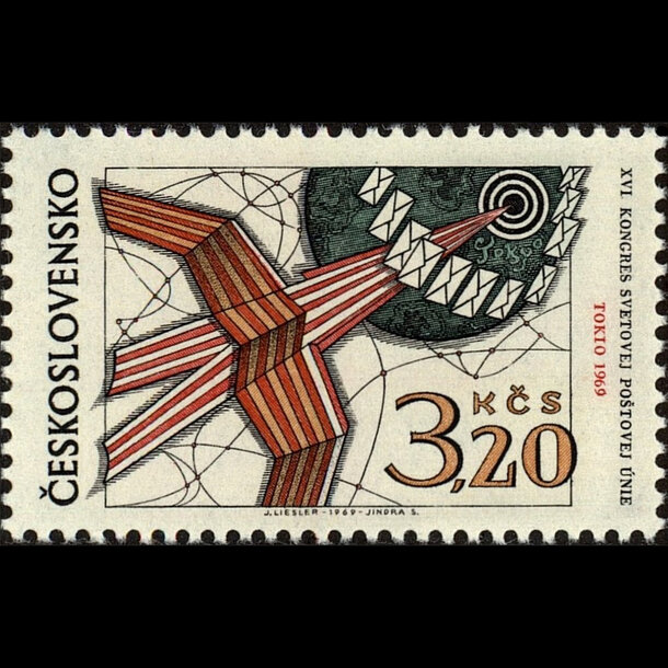 Známka československo 1969 - kongres upu - znamky-1969-1903