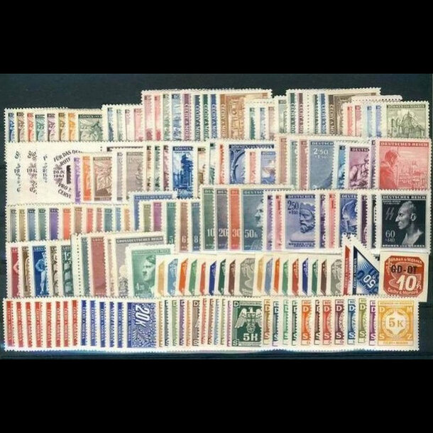 Zbierka známok protektorát čechy a morava 1939-1945 - znamky-pcm-1939-45-zbierka