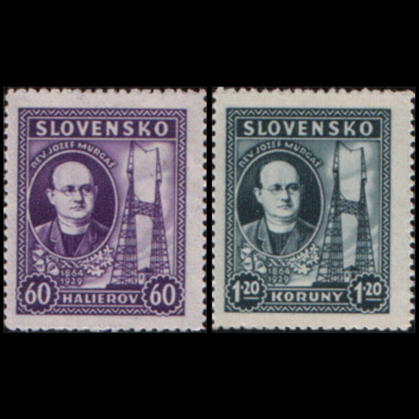 Séria známok slovensko 1939 - jozef murgaš - znamky-1939-46-47