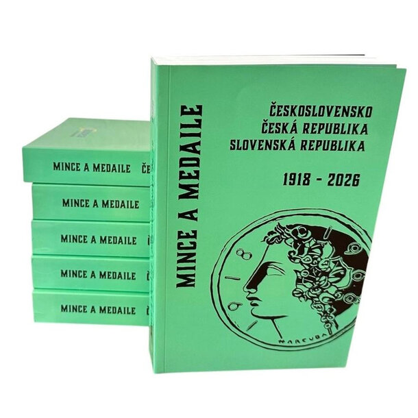 Mince a medaile československa, českej republiky, slovenska 1918-2026 - katalog-mince-2026-aurea-1