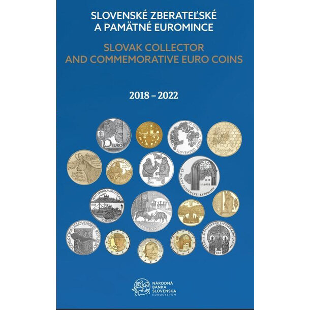Slovenské zberateľské a pamätné euromince 2018-2022 - kniha-slovenske-zberatelske-a-pamatne-euromince-1
