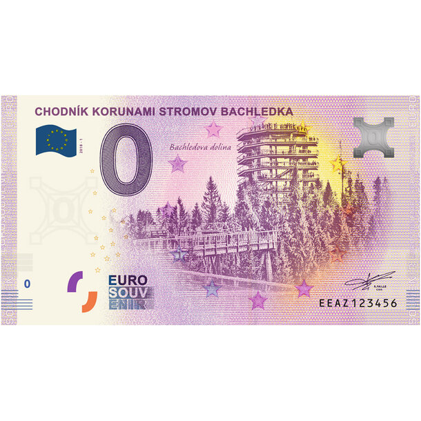 0 euro souvenir 2018 - chodník korunami stromov ba - 0-euro-souvenir-bachledova-dolina