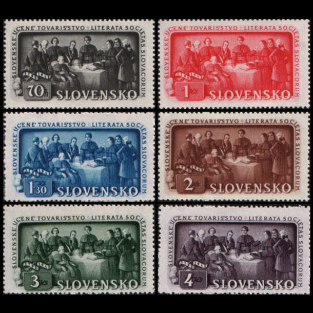 Séria známok slovensko 1942 - slovenské učené tovarišstvo - znamky-1942-105-10