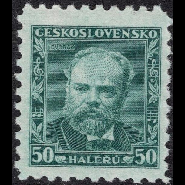 Známka československo 1934 - a. dvořák - znamky-1934-329