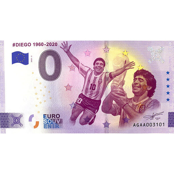 0 euro souvenir argentína 2025 - diego 1960-2020 - 0-euro-souvenir-banknote-diego-1960-2020-argentina-agaa-2025-3 2