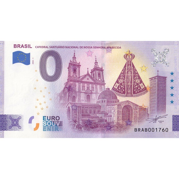 0 euro souvenir 2026 - catedral santuário - I0 Euro Souvenir 2026 - Catedral Santuário