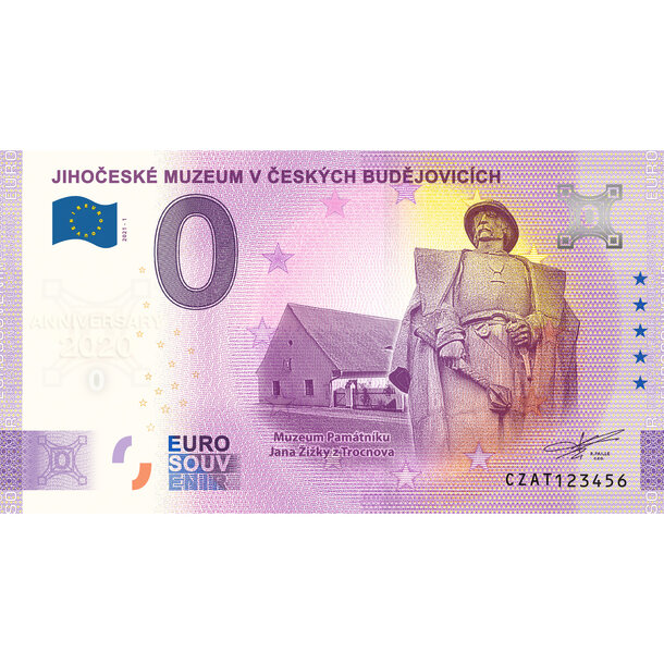 0 euro souvenir česko 2021 - jihočeské muzeum v českých budějovicích - anniversary - AT_0-euro-souvenir-jihoceske-muzeum-a-hr-ANNIVERSARY