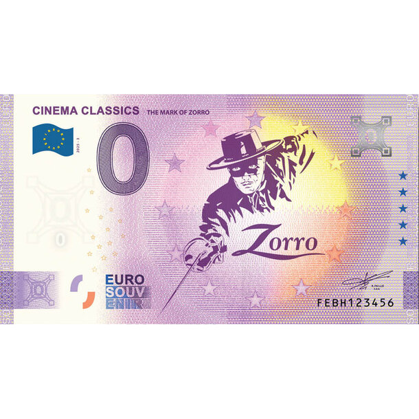 0 euro souvenir malta 2025 - zorro - 0 Euro Souvenir 2025 - Zorro