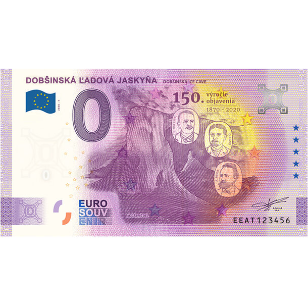 0 euro souvenir slovensko 2020 - dobšinská ľadová jaskyňa - 0-euro-souvenir-dobsinska-ladova-jaskyna-v2